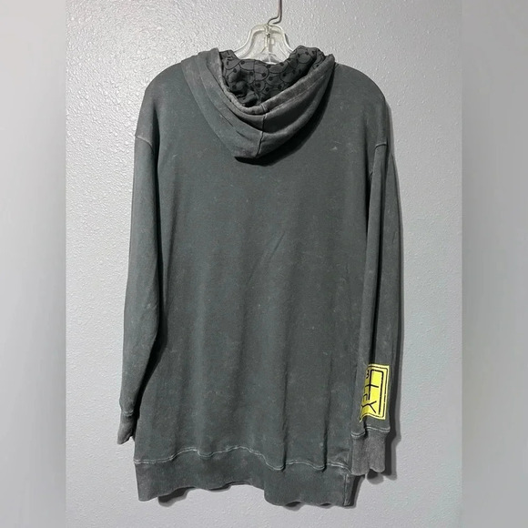 Adult Unisex Walt Disney World Hoodie Emoji Smiley Face Size LG gray/Distressed - Picture 2 of 6